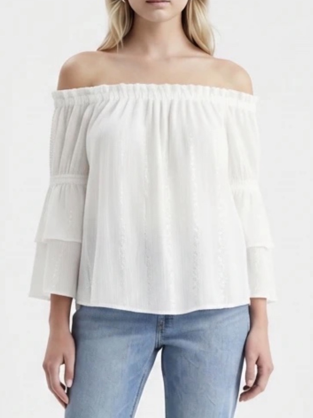 Kut from the Kloth Cream Blouse NWT